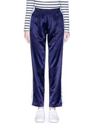 Main View - Click To Enlarge - OPENING CEREMONY - Stripe outseam reversible silk track pants