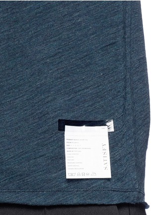 Detail View - Click To Enlarge - SATISFY - Merino wool running T-shirt