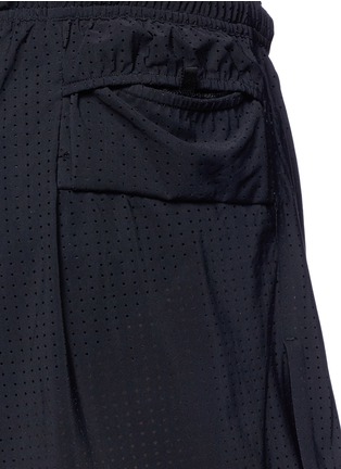 Detail View - Click To Enlarge - SATISFY - 'Long Distance 2.5"' perforated running shorts