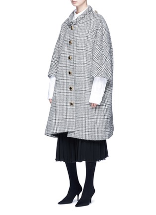 Detail View - Click To Enlarge - BALENCIAGA - Pulled virgin wool-mohair coat