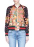 Main View - Click To Enlarge - GUCCI - 'Loved' floral tiger print silk twill bomber jacket