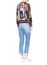 Figure View - Click To Enlarge - GUCCI - 'Loved' floral tiger print silk twill bomber jacket