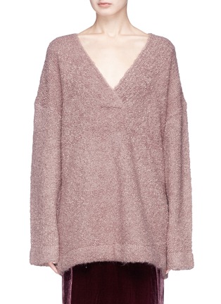 Main View - Click To Enlarge - DION LEE - Oversized bouclé knit sweater