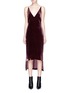 Main View - Click To Enlarge - DION LEE - Velvet slip dress