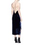 Figure View - Click To Enlarge - DION LEE - Velvet slip dress