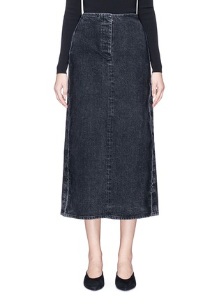 Main View - Click To Enlarge - THE ROW - 'Deni' high waisted denim skirt