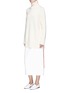 Figure View - Click To Enlarge - THE ROW - 'Donia' extended trim oversized cashmere turtleneck sweater