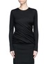 Main View - Click To Enlarge - THE ROW - 'Abinah' twisted mock wrap cashmere jersey top