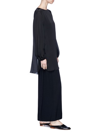 Figure View - Click To Enlarge - THE ROW - 'Ernst' wrap back maxi suiting skirt