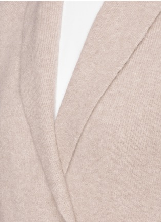Detail View - Click To Enlarge - THE ROW - 'Naido' belted cashmere blend rib knit cardigan