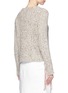 Back View - Click To Enlarge - THE ROW - 'Fenix' extended stripe trim cashmere rib knit sweater
