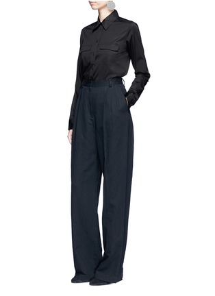 Figure View - Click To Enlarge - THE ROW - 'Patrew' stretch poplin shirt