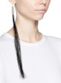 Figure View - Click To Enlarge - HELMUT LANG - Horse hair fringe earrings