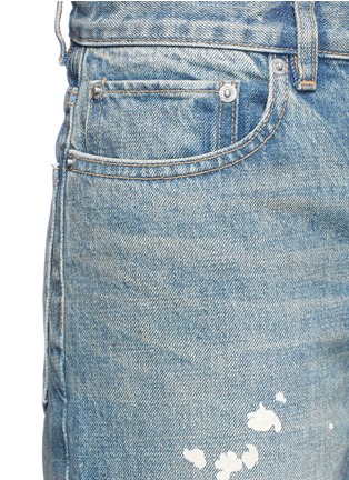 Detail View - Click To Enlarge - HELMUT LANG - Paint splatter boyfriend jeans