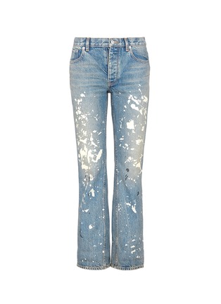 Main View - Click To Enlarge - HELMUT LANG - Paint splatter boyfriend jeans