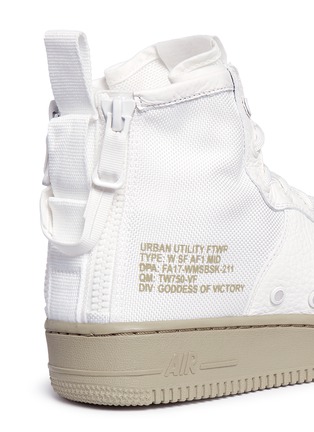 Detail View - Click To Enlarge - NIKE - 'SF Air Force 1' leather high top sneakers