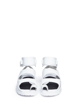 Front View - Click To Enlarge - NIKE - 'Air Huarache Gladiator QS' patent sandals