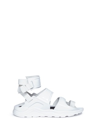 Main View - Click To Enlarge - NIKE - 'Air Huarache Gladiator QS' patent sandals