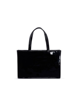 Detail View - Click To Enlarge - HELMUT LANG - Boxy patent lambskin leather bag