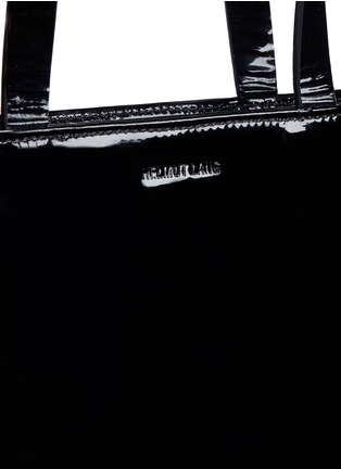  - HELMUT LANG - Boxy patent lambskin leather bag