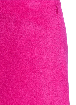 Detail View - Click To Enlarge - HELMUT LANG - Brushed alpaca-virign wool mini A-line skirt