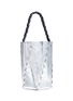 Detail View - Click To Enlarge - PROENZA SCHOULER - 'Hex' stud medium interlocked metallic leather panel bucket bag