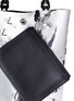  - PROENZA SCHOULER - 'Hex' stud medium interlocked metallic leather panel bucket bag
