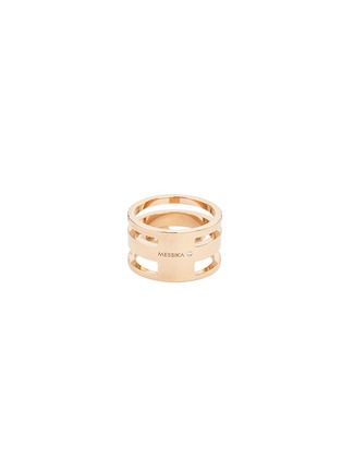 Figure View - Click To Enlarge - MESSIKA - 'Move Romane' diamond 18k rose gold two three ring