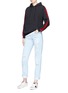 Figure View - Click To Enlarge - FORTE COUTURE - 'Vanessa' embellished distressed jeans