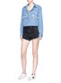 Figure View - Click To Enlarge - FORTE COUTURE - 'Dyna' embellished denim shirt