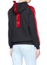 Back View - Click To Enlarge - FORTE COUTURE - 'Rochelle' velvet stripe hoodie