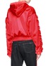 Back View - Click To Enlarge - FORTE COUTURE - 'Soffio Di Fuoco' ruffle trim hoodie