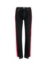 Main View - Click To Enlarge - FORTE COUTURE - 'Barone Rosso' velvet outseam jeans