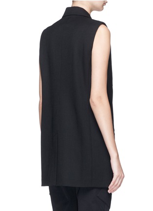 Back View - Click To Enlarge - ALEXANDER WANG - Oversized virgin wool blend suiting vest