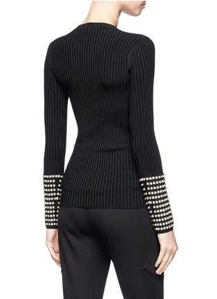 Figure View - Click To Enlarge - ALEXANDER WANG - Strass embellished rib knit sweater