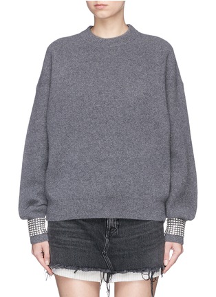 Main View - Click To Enlarge - ALEXANDER WANG - Strass embellished sweater