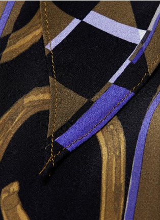 Detail View - Click To Enlarge - ROCKINS - 'Horseshoe' print super skinny silk scarf