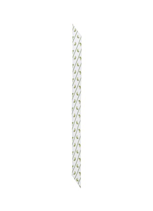 Detail View - Click To Enlarge - ROCKINS - 'Lemon Paisley' stripe print super skinny silk scarf