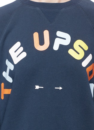 Detail View - Click To Enlarge - THE UPSIDE - Logo print sweatshirt
