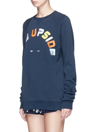 Front View - Click To Enlarge - THE UPSIDE - Logo print sweatshirt