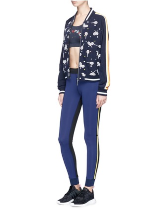 Figure View - Click To Enlarge - THE UPSIDE - 'Tennis Star' logo embroidered bomber jacket