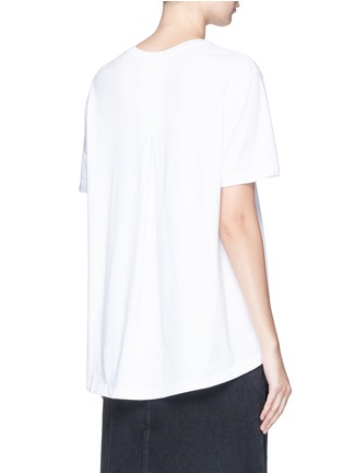 Back View - Click To Enlarge - THE UPSIDE - 'White Swing' logo print T-shirt