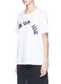 Front View - Click To Enlarge - THE UPSIDE - 'White Swing' logo print T-shirt
