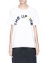 Main View - Click To Enlarge - THE UPSIDE - 'White Swing' logo print T-shirt