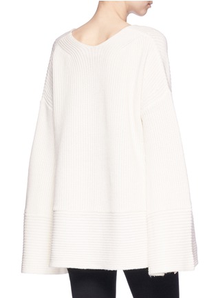 Figure View - Click To Enlarge - ZIMMERMANN - 'Maples' oversized wool-cashmere rib knit sweater