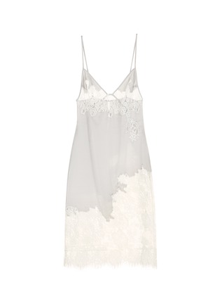 AGENT PROVOCATEUR | 'Nayeli' lace trim satin slip dress | Women | Lane ...