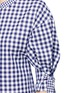 Detail View - Click To Enlarge - ROSETTA GETTY - Tie sleeve gingham check shirting top