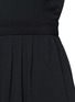 Detail View - Click To Enlarge - ROSETTA GETTY - Tie sleeve open back crepe dress