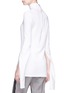 Back View - Click To Enlarge - NEIL BARRETT - Cutout sleeve crepe top