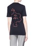 Figure View - Click To Enlarge - NEIL BARRETT - Abstract face embroidered T-shirt